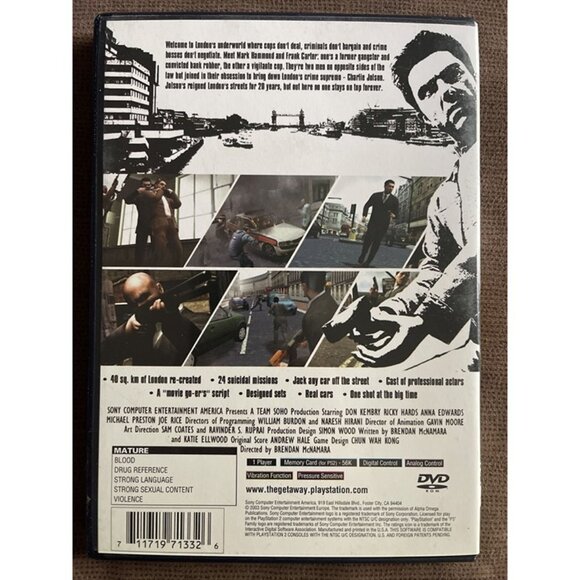 The Getaway Sony PlayStation 2 PS2 Game Complete With Manual & Poster - Picture 2 of 6